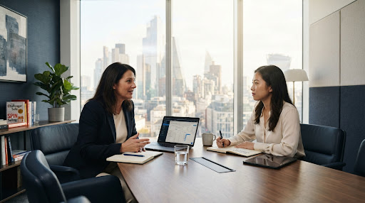 Sales coaching session